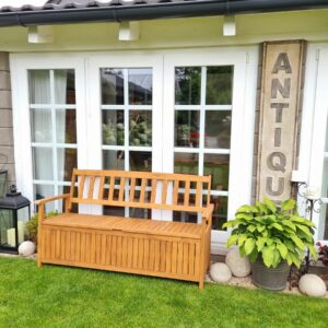 Banc de jardin avec rangement