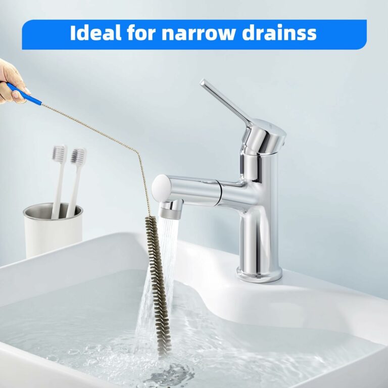 Flexibles Reinigungswerkzeug, biegbare Kanalisationsbürste, langer Rohrreiniger für Spülbecken, Dusche und Badewanne mit Haarverstopfung