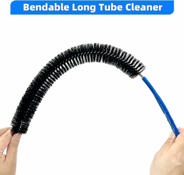 Flexibles Reinigungswerkzeug, biegbare Kanalisationsbürste, langer Rohrreiniger für Spülbecken, Dusche und Badewanne mit Haarverstopfung - Image 3