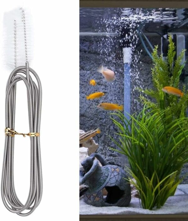 Oasisgalore Lange Rohrreinigungsbürste, flexible Borsten mit zwei Enden, Schlauchreiniger, Aquarium-Filterbürste für Aquarien und Zuhause - Image 3