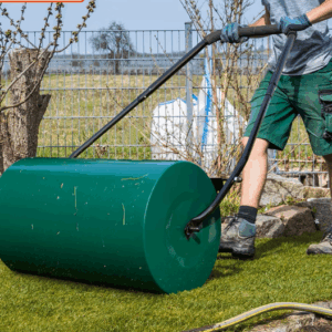 Rasenwalze 60cm – Handwalze für Garten & Rasenpflege, grün