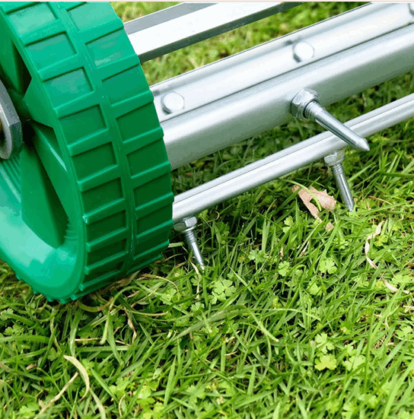 Garten-Vertikutierwalze, manueller Vertikutierer für Rasen und Gras - Image 2