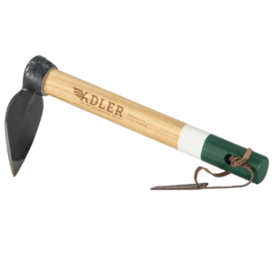 Adler Daisy Heritage Mini-Garten-Hacke mit 30 cm Eschenholzstiel, Weiß/Grün