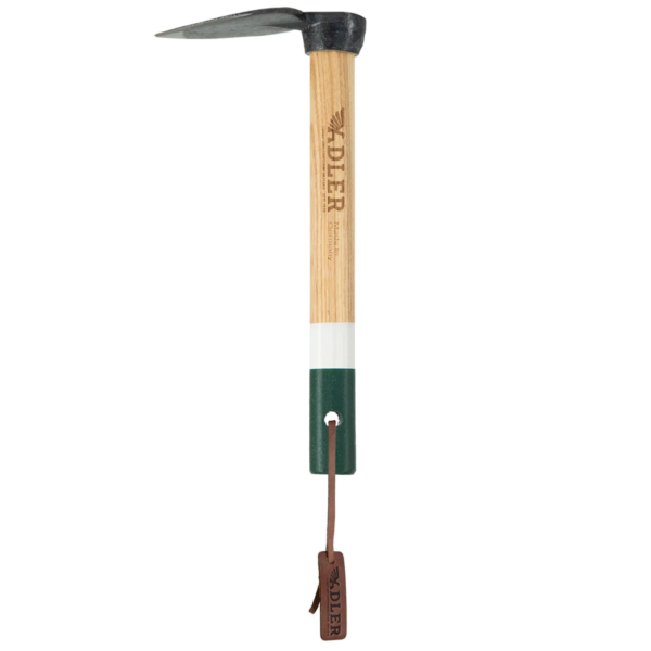 Adler Daisy Heritage Mini-Garten-Hacke mit 30 cm Eschenholzstiel, Weiß/Grün - Image 4